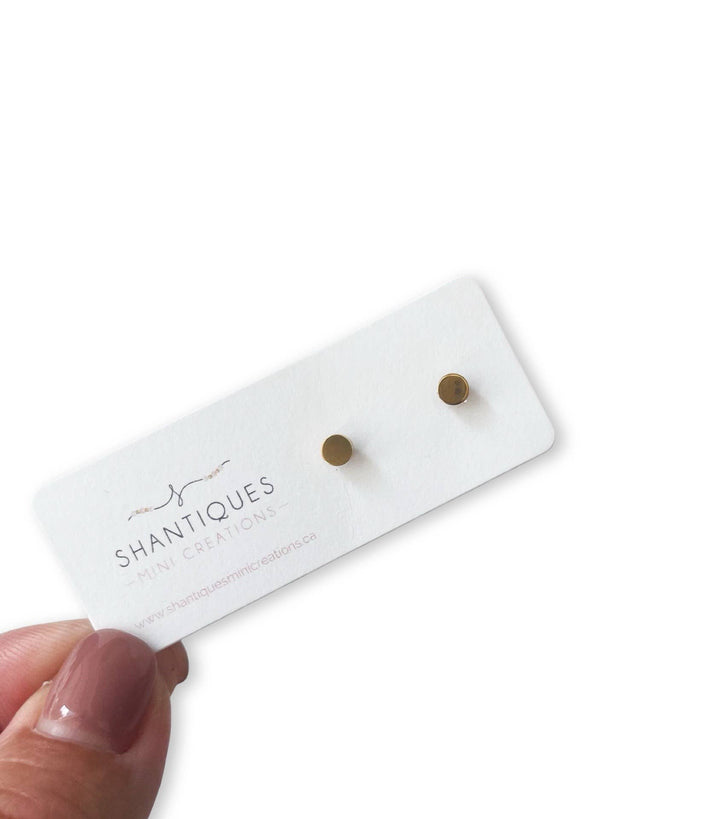 Circle 14K Gold Plated Earrings