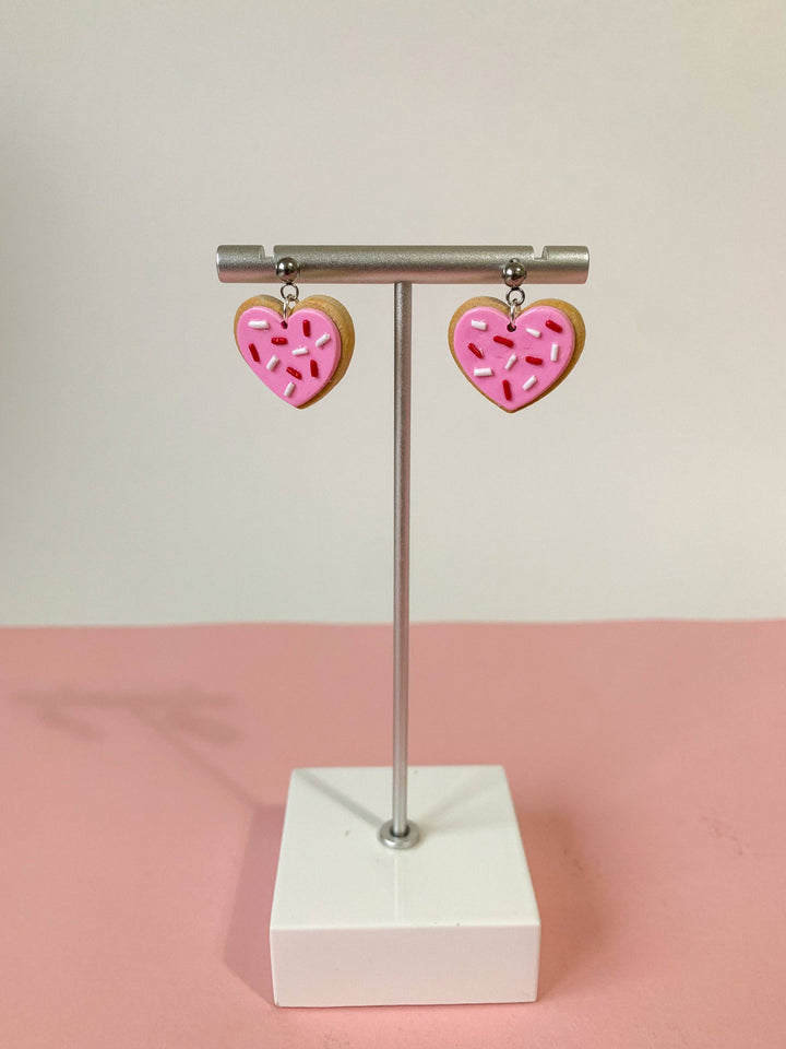 Sugar Cookie Heart Earrings