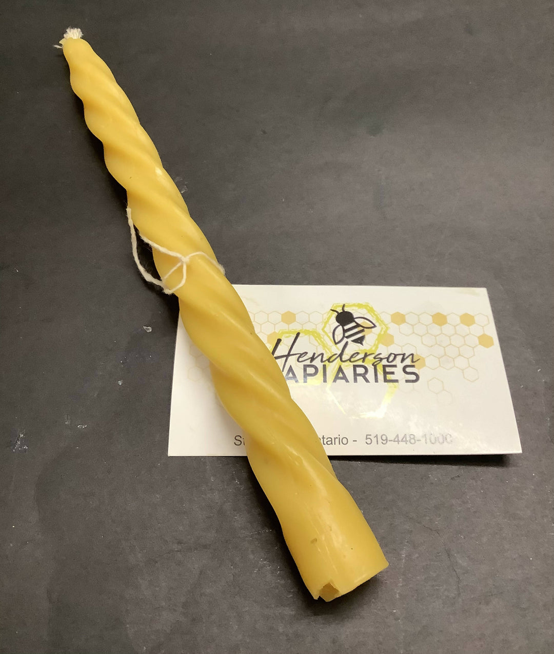 Spiral Taper Beeswax Candle - 1