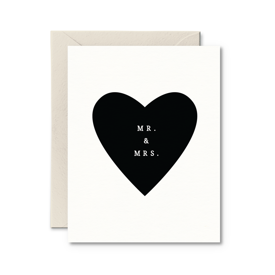 Mr & Mrs Wedding Card