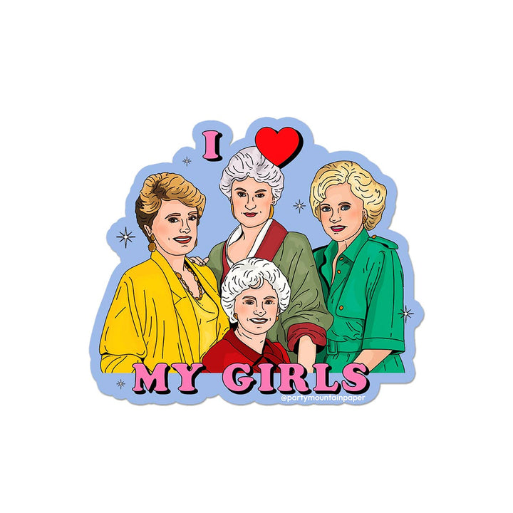 I ♥ My Girls Sticker