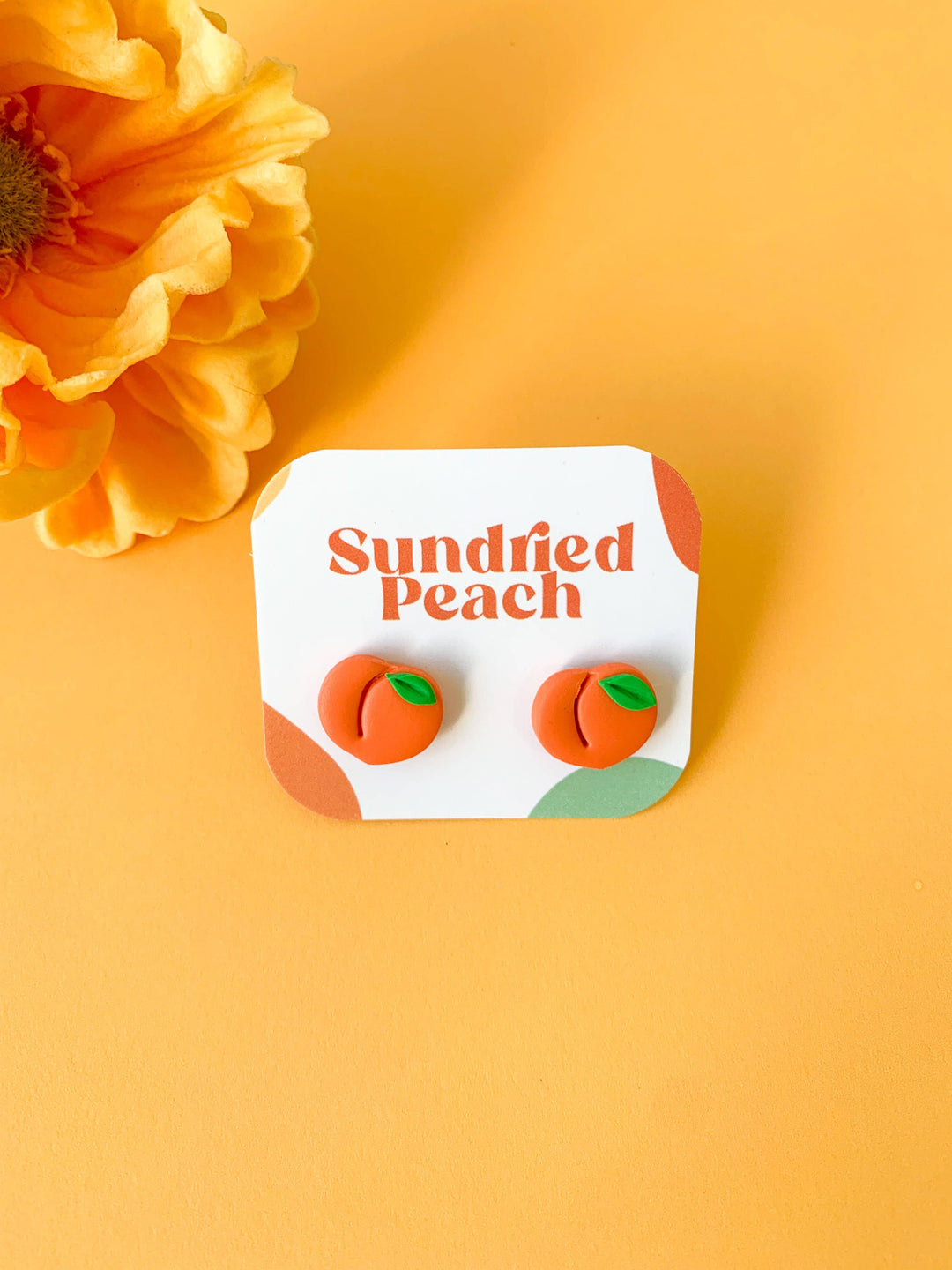 The Sundried Peach Stud Earrings