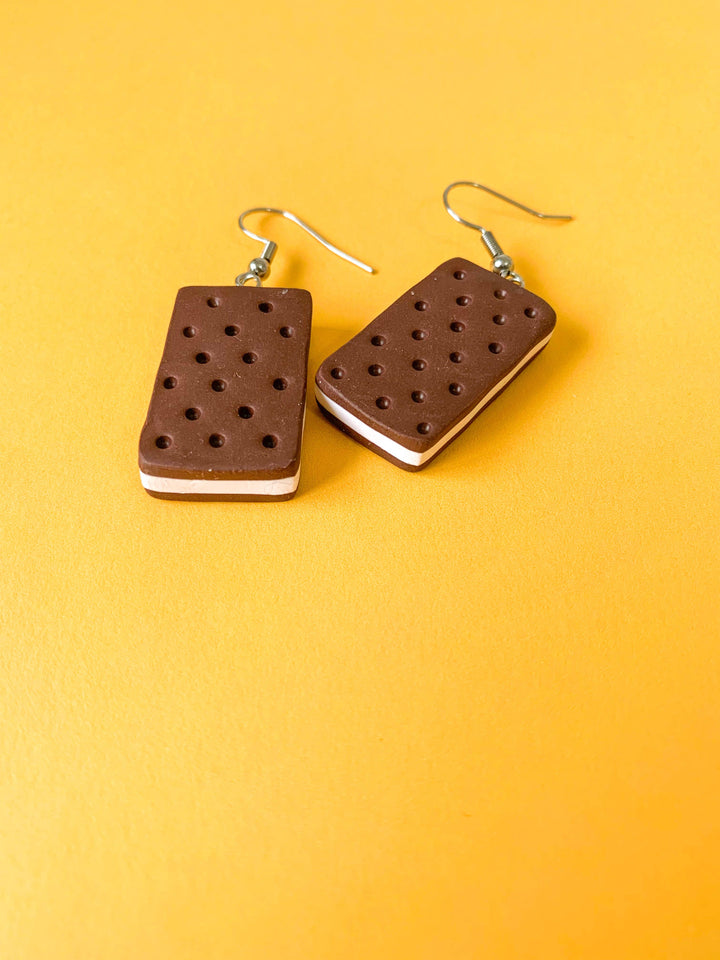 Ice Cream Sandwich Earrings