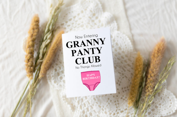 Granny Panty Club Birthday Card - 2