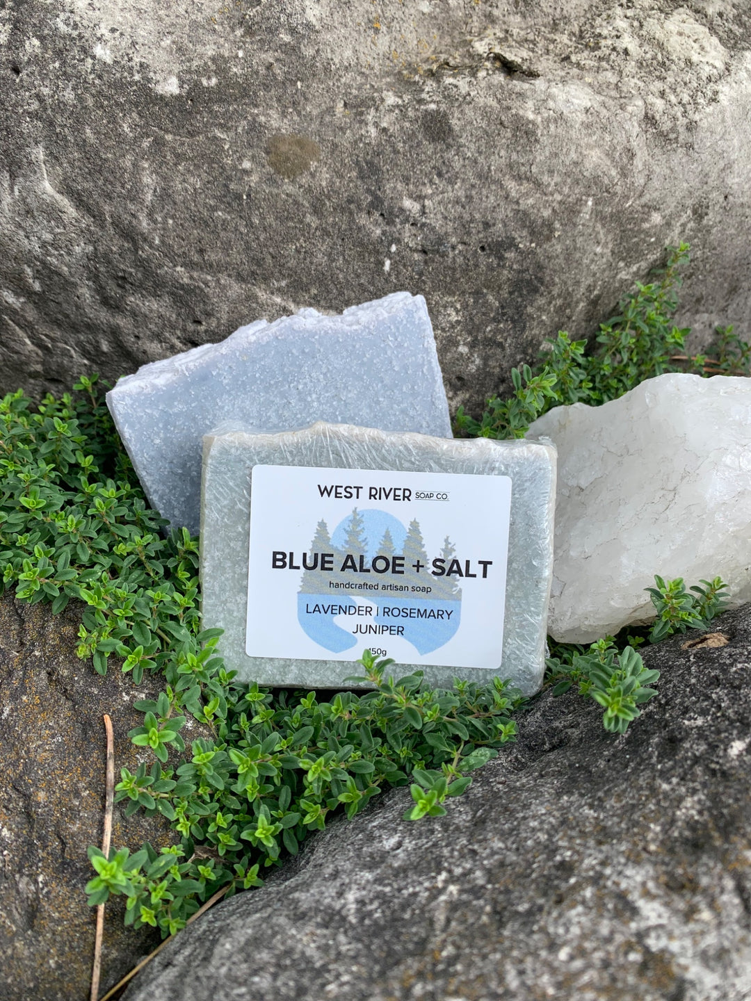Blue Aloe + Salt Soap Bar - 1