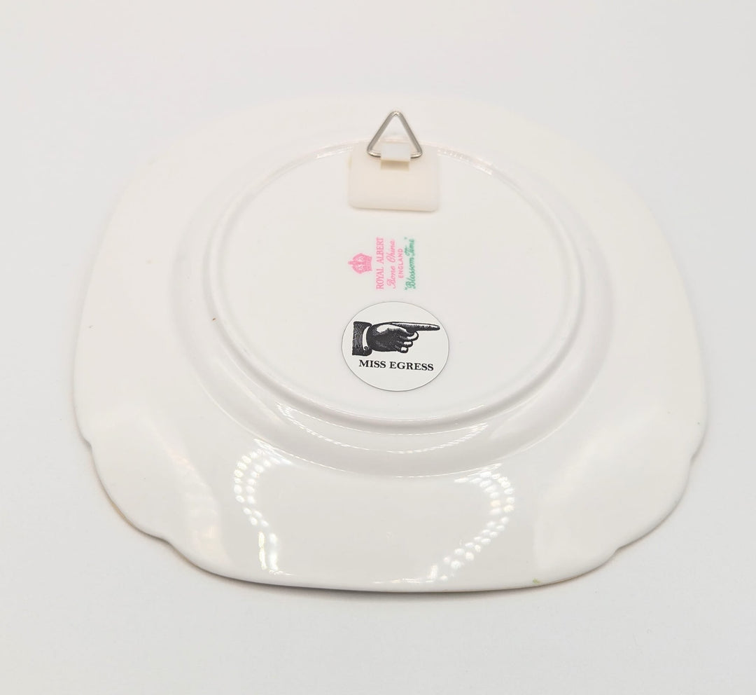 Please don't make yourself at home, I've seen how you live - altered vintage plate - 3