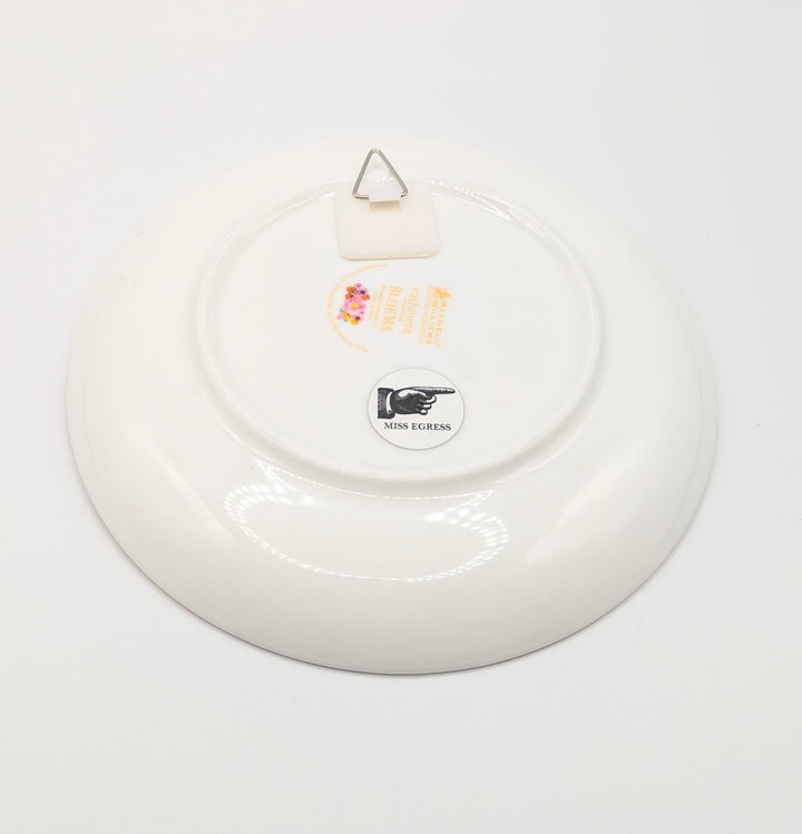 Live  Laugh   Leave  - altered vintage plate - 3