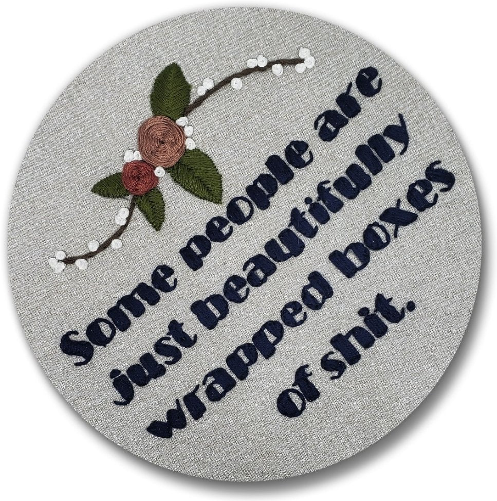 Boxes of shit | Embroidery Replica Magnet - 1