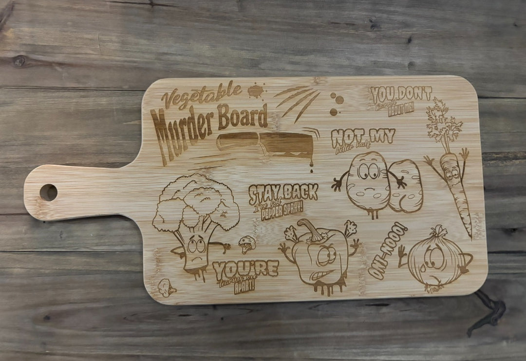 Vegetable Murder Board charcuterie board - 1