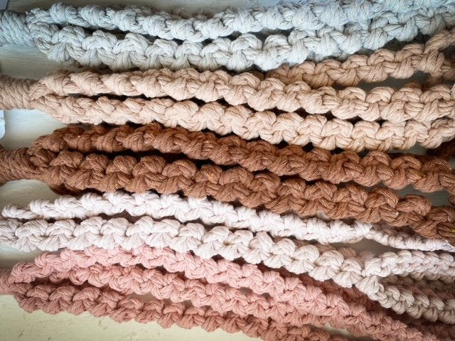 Half Hitch Macrame Plant Hangers - 1