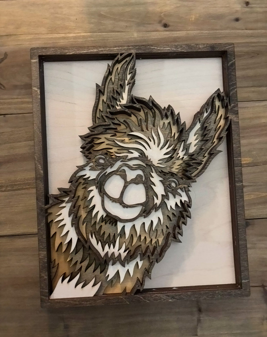 Llama 3-D wall art - 1