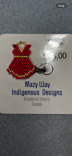 Red Dress lapel pin - 1