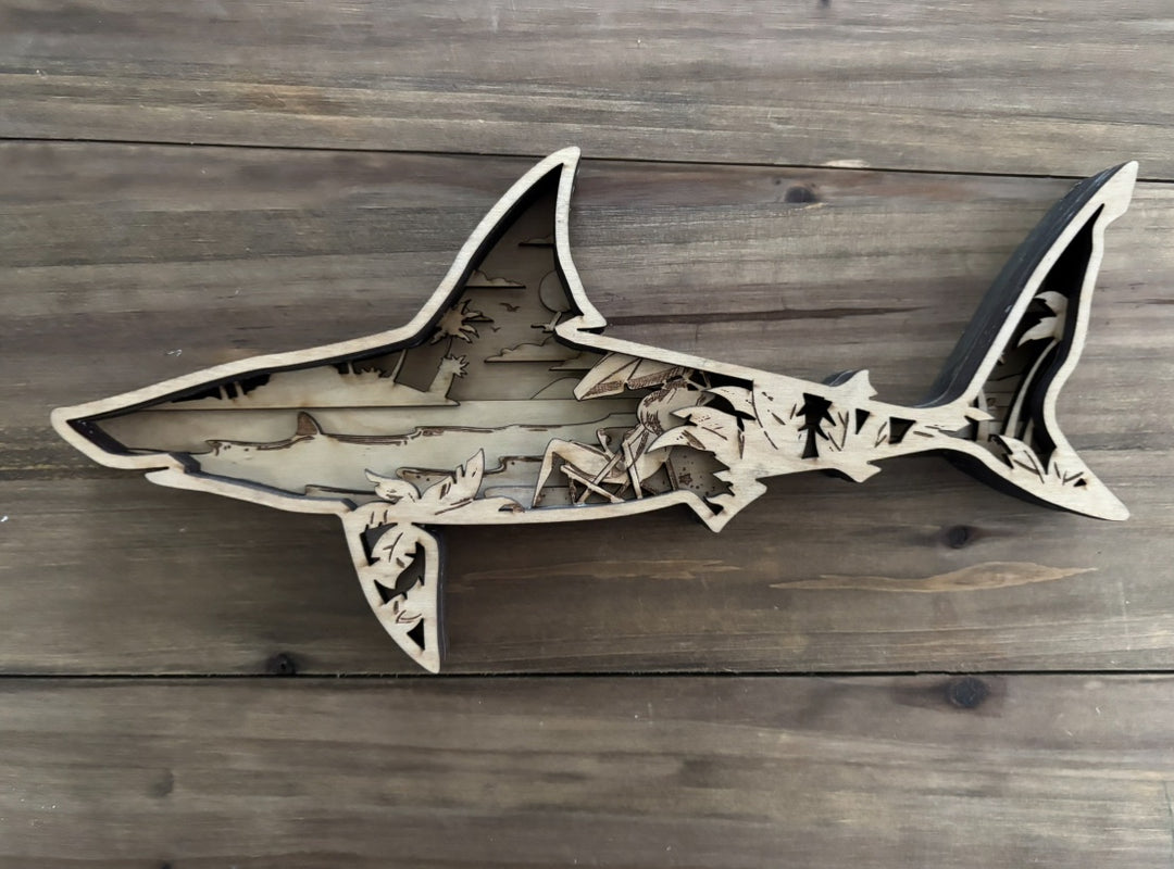 Shark layered artwork - 1
