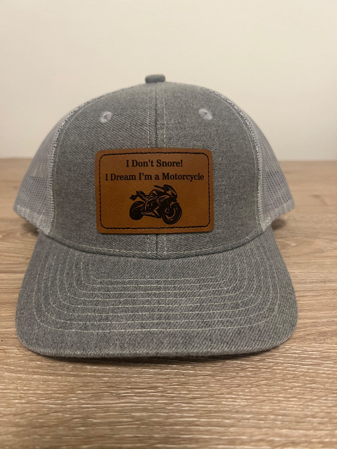 I don’t Snore! I dream I’m a motorcycle Trucker Hat