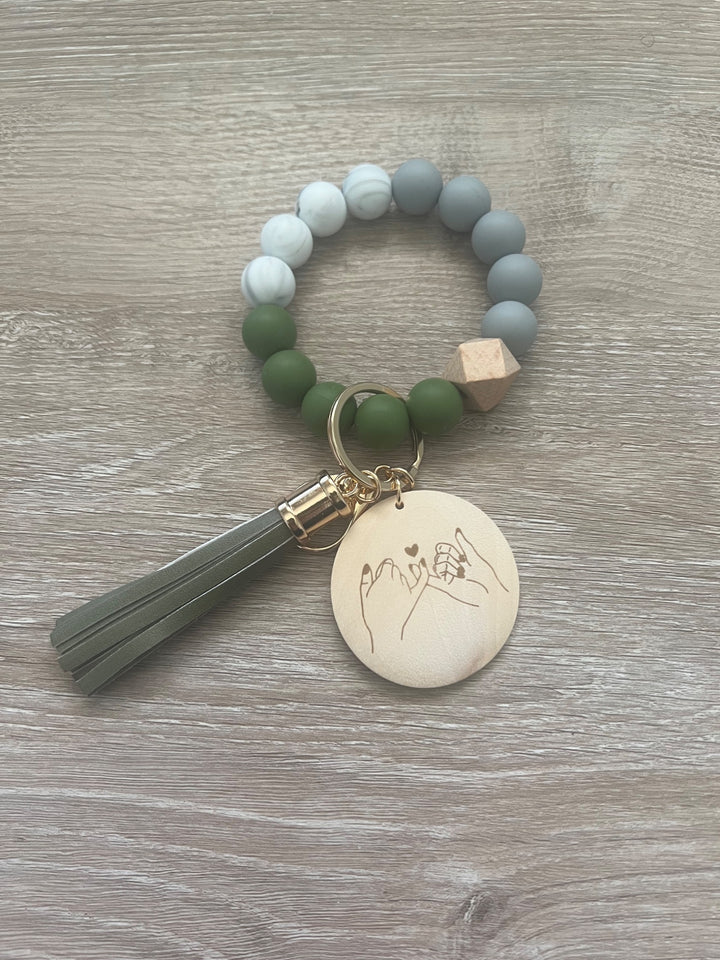 Best Friend Wristlet Keychain