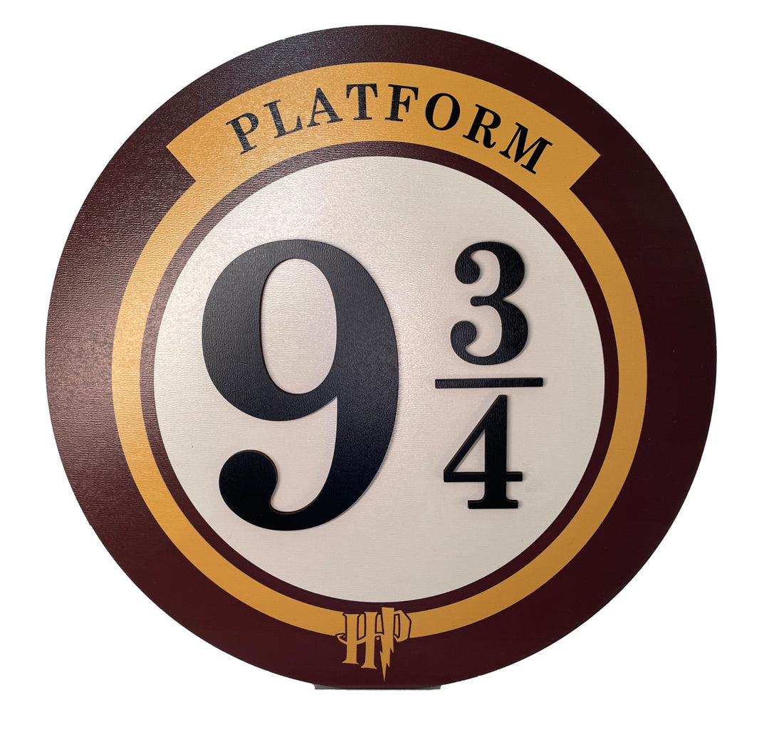 Printed Layered Sign - Harry Potter Platform 9 3/4