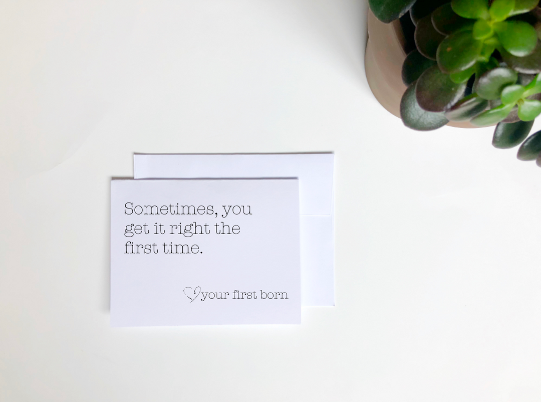 Mothers Day Card - From your First Born