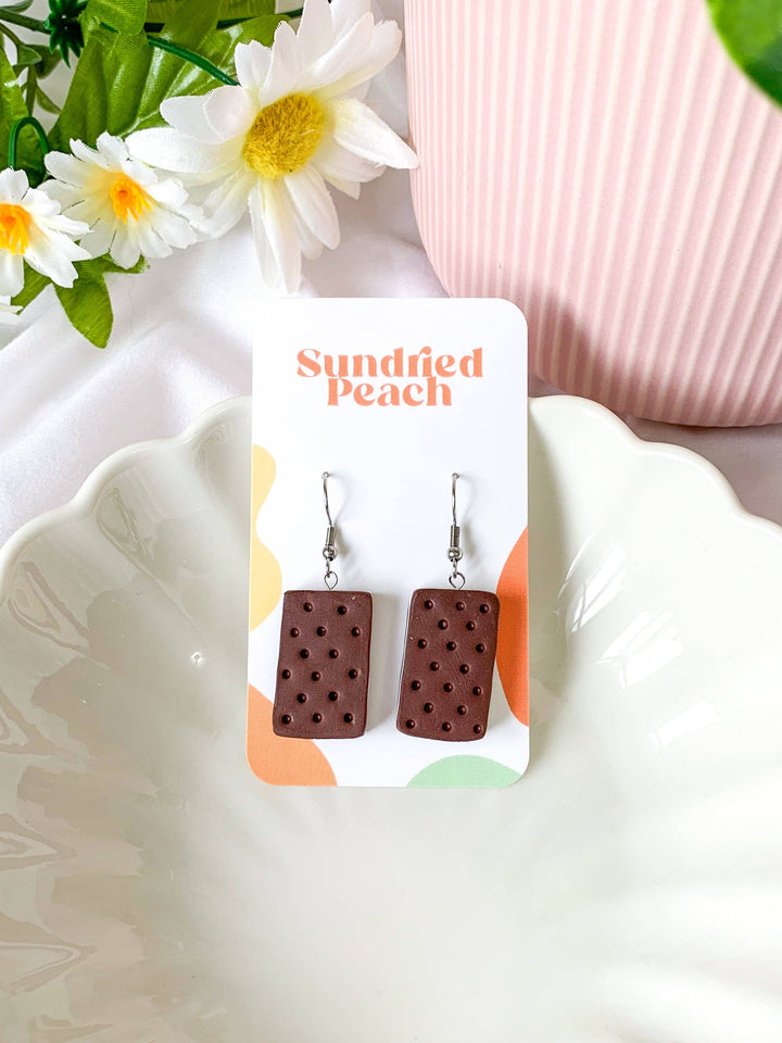 Ice Cream Sandwich Earrings