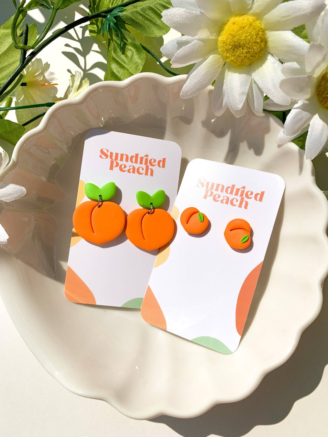 The Sundried Peach Stud Earrings