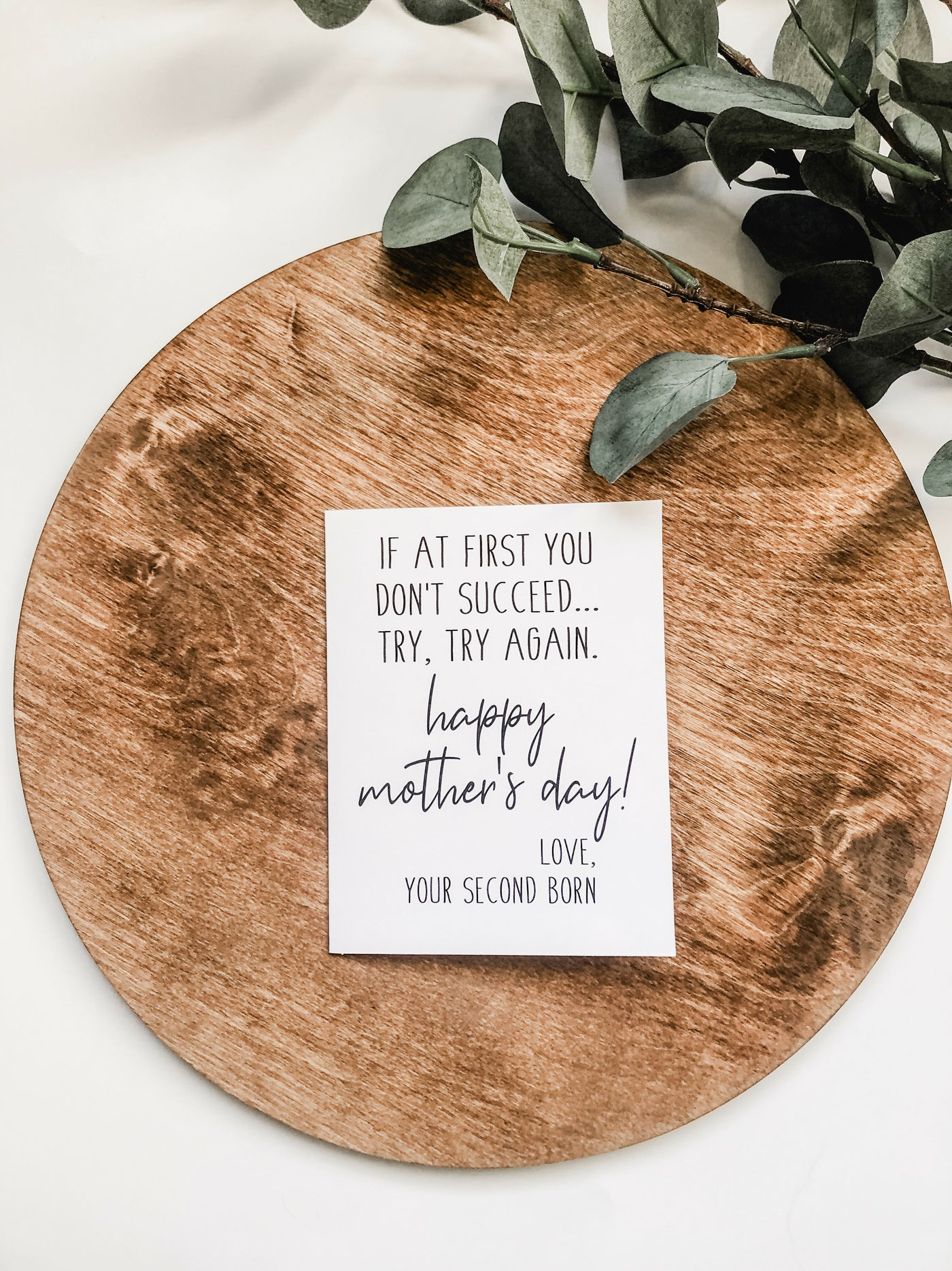 Second Born - Mother's Day Card