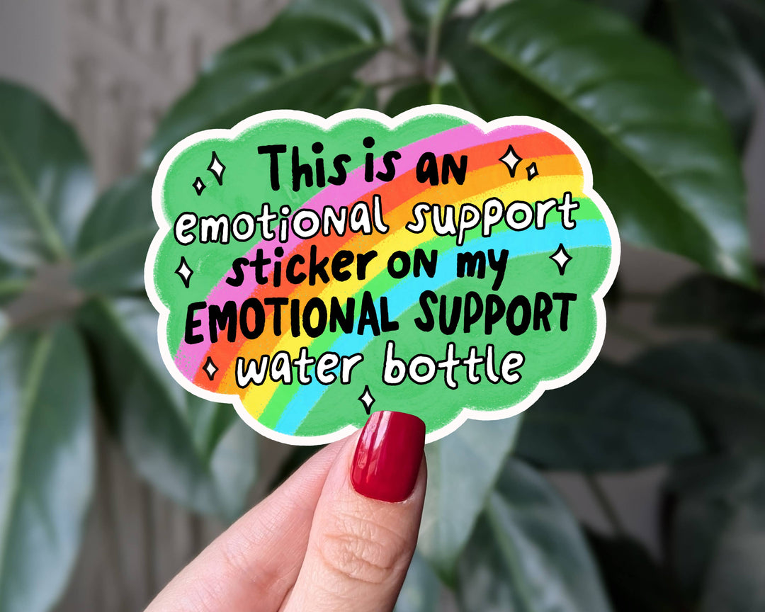 Emotional Support Waterbottle Sticker