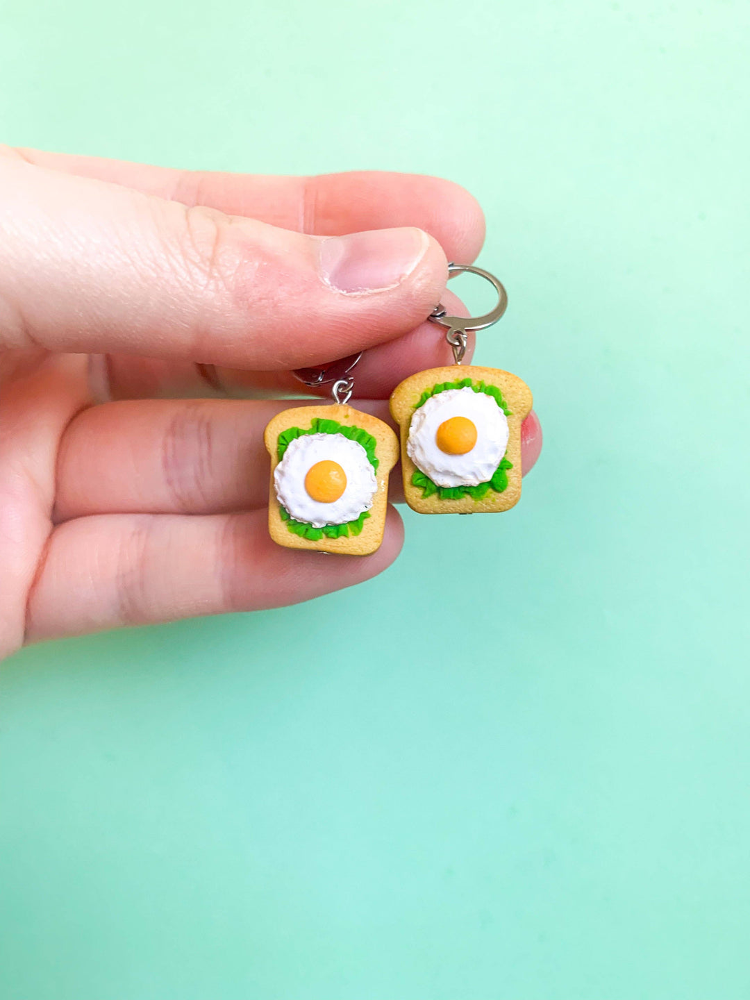 Avacado & Egg Toast Earrings