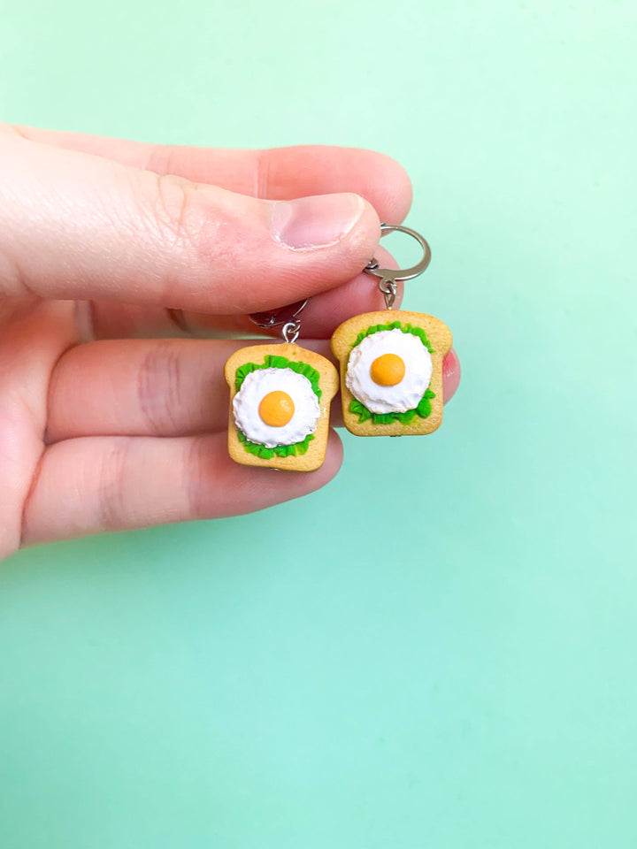 Avacado & Egg Toast Earrings