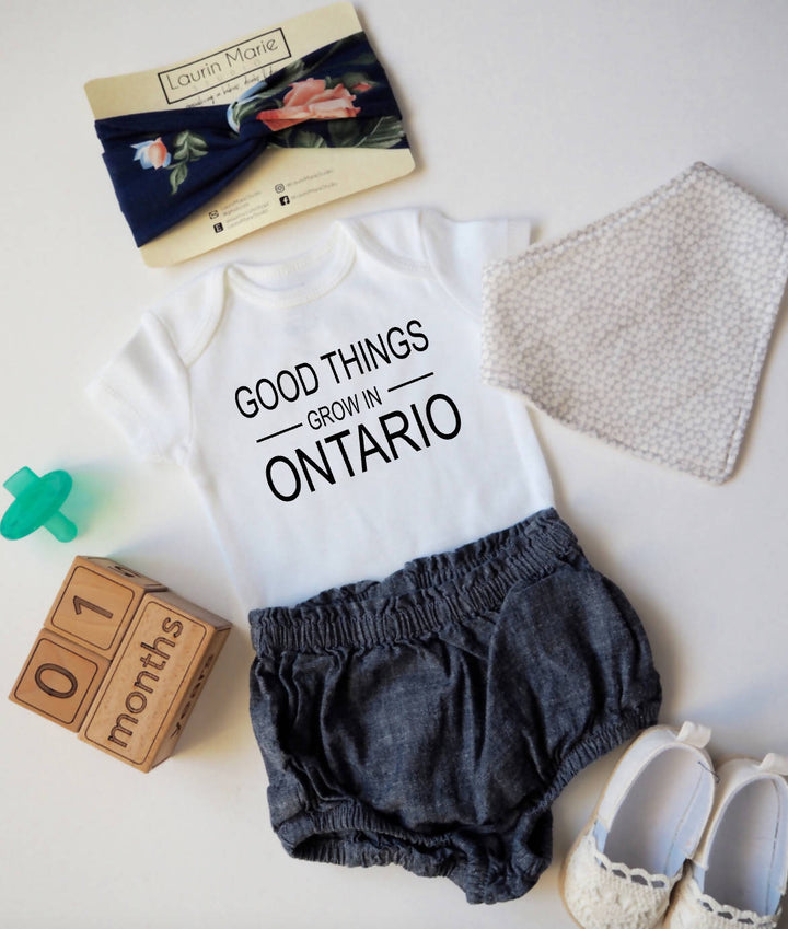 Good Things Grow in Ontario Onesie - 3
