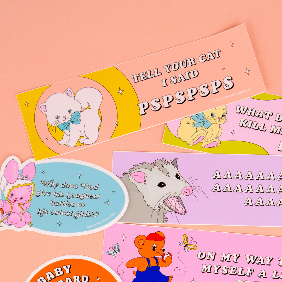 Tell Ur Cat Pspspsps Bumper Sticker