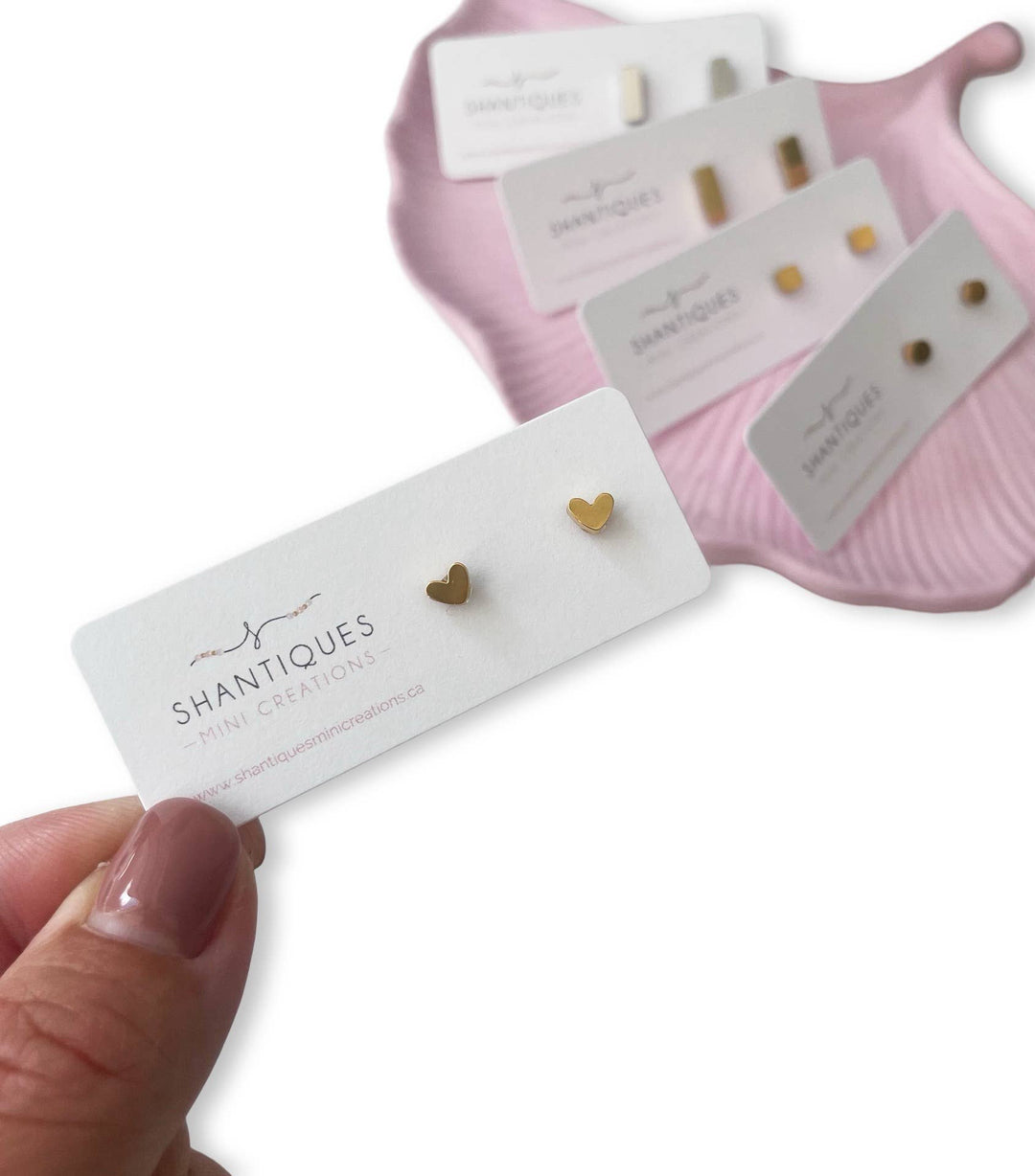 Heart 14K Gold Plated Earrings