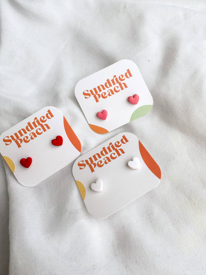 Mini Heart Stud Earrings