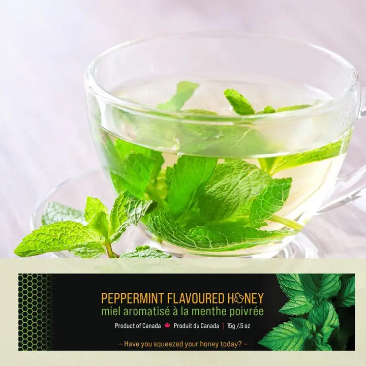 Peppermint Mini Squeeze Honey Pack