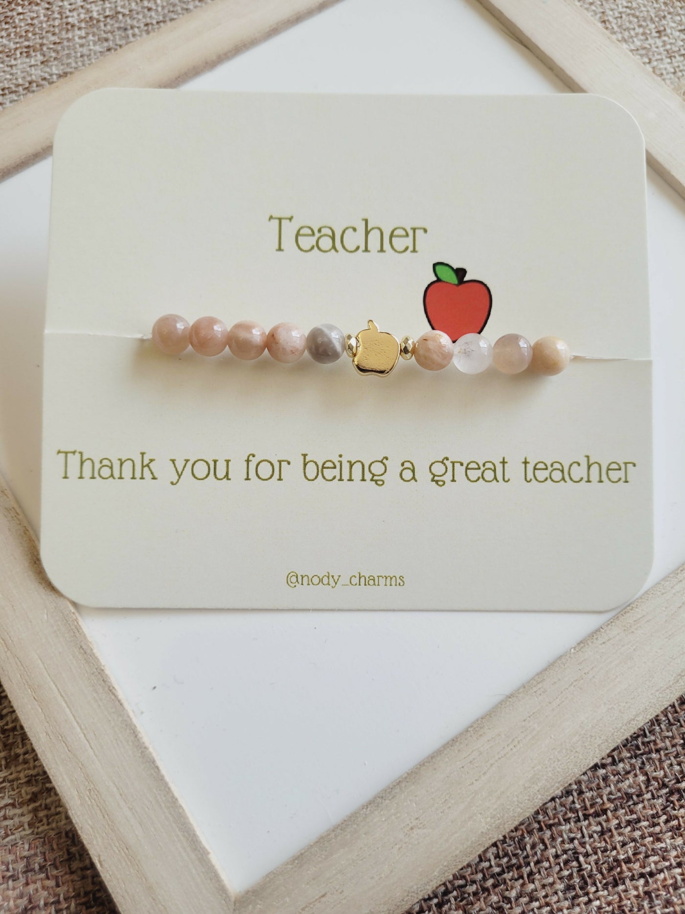 Teacher Beaded Bracelet