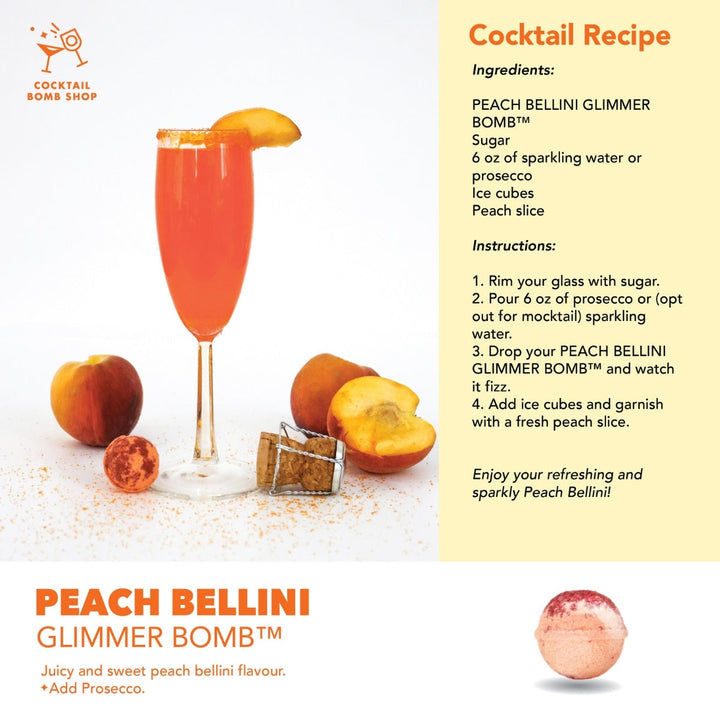 Peach Bellini Single Cocktail Bomb