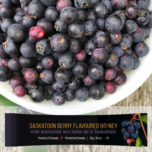 Saskatoon Berry Mini Squeeze Honey Pack