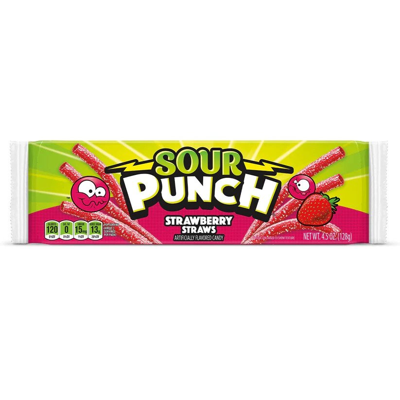 Sour Punch Strawberry Straws