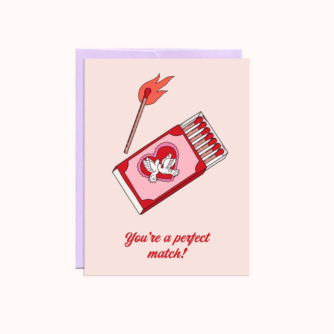 Perfect Match Wedding Card