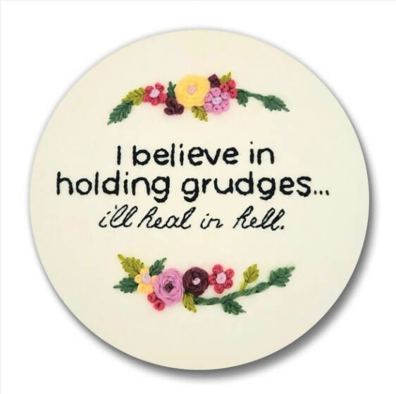 Holding Grudges | Embroidery magnet
