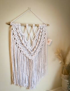 Off White Macrame Wall Hanging
