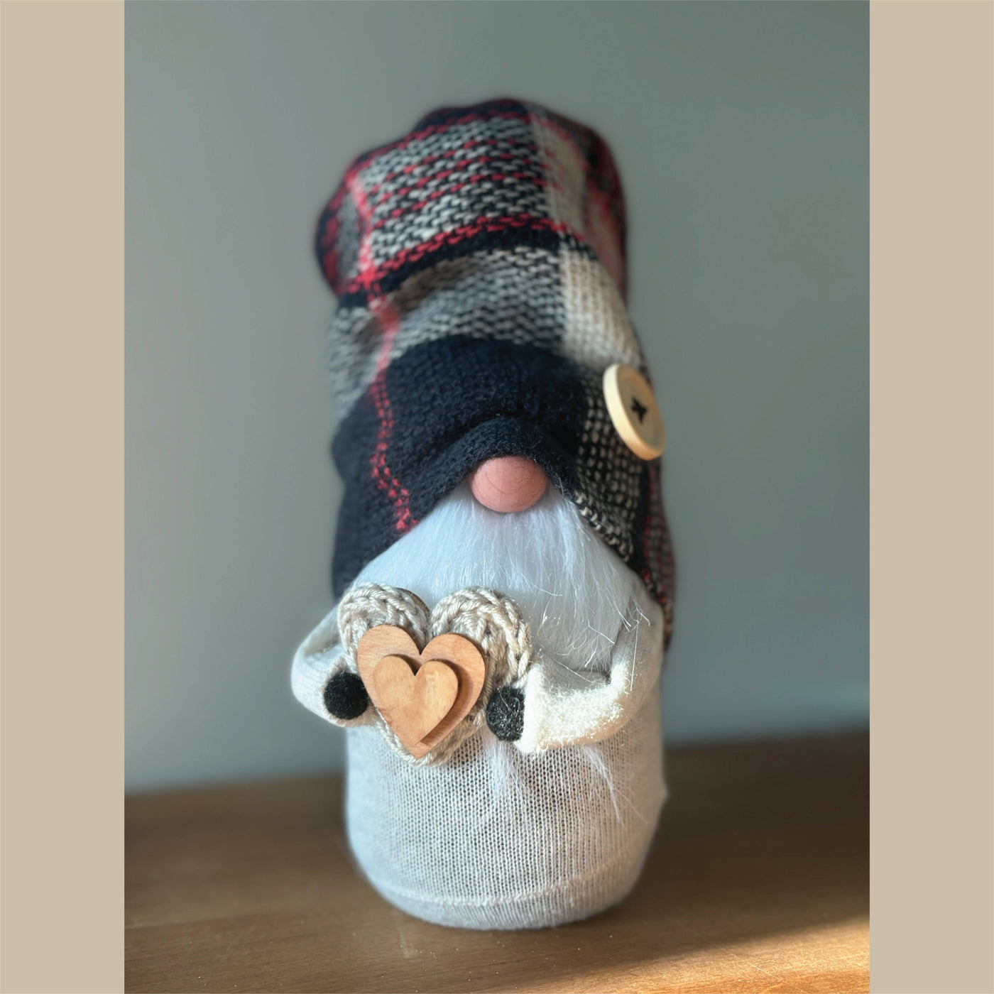 Knit Heart Gnome
