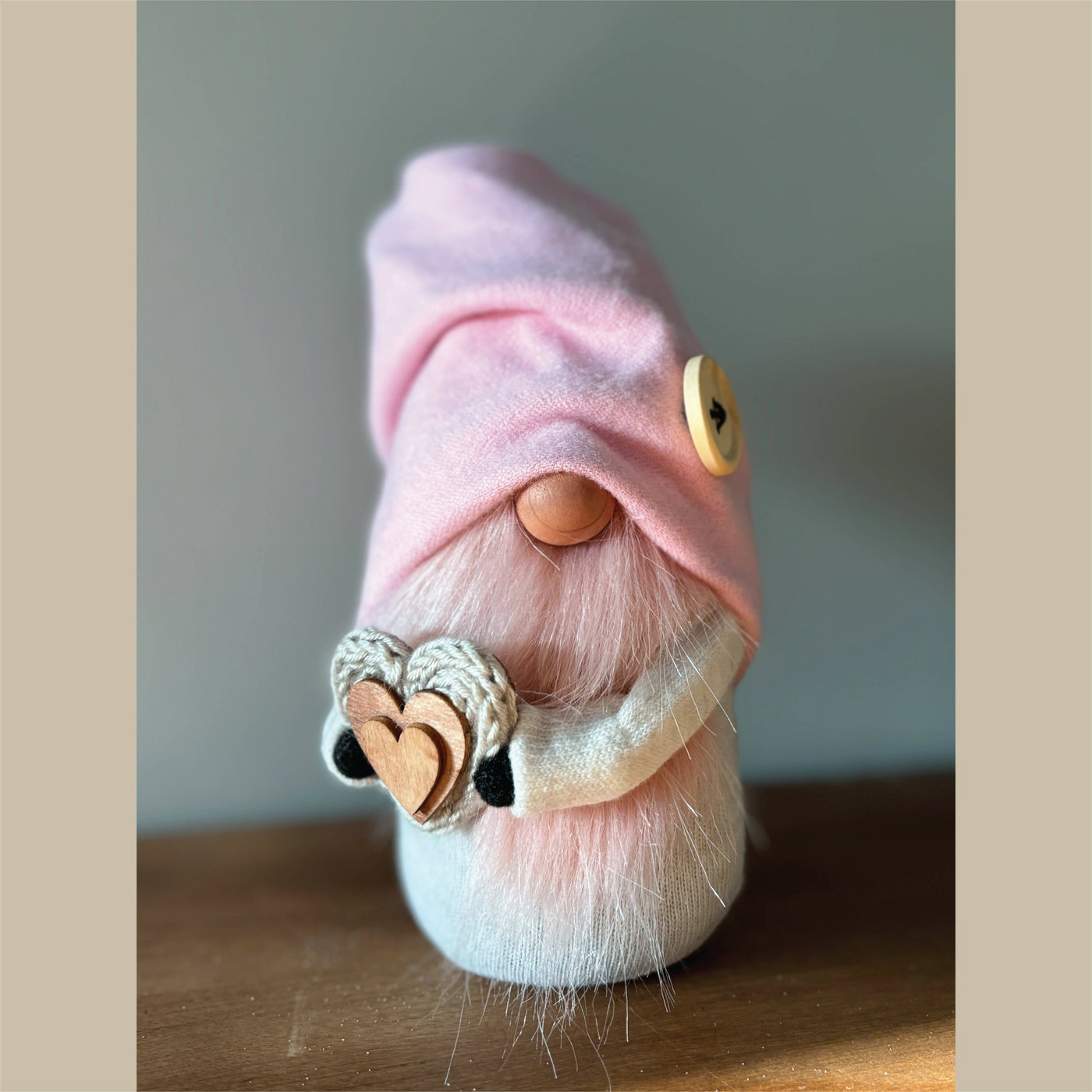 Knit Heart Gnome