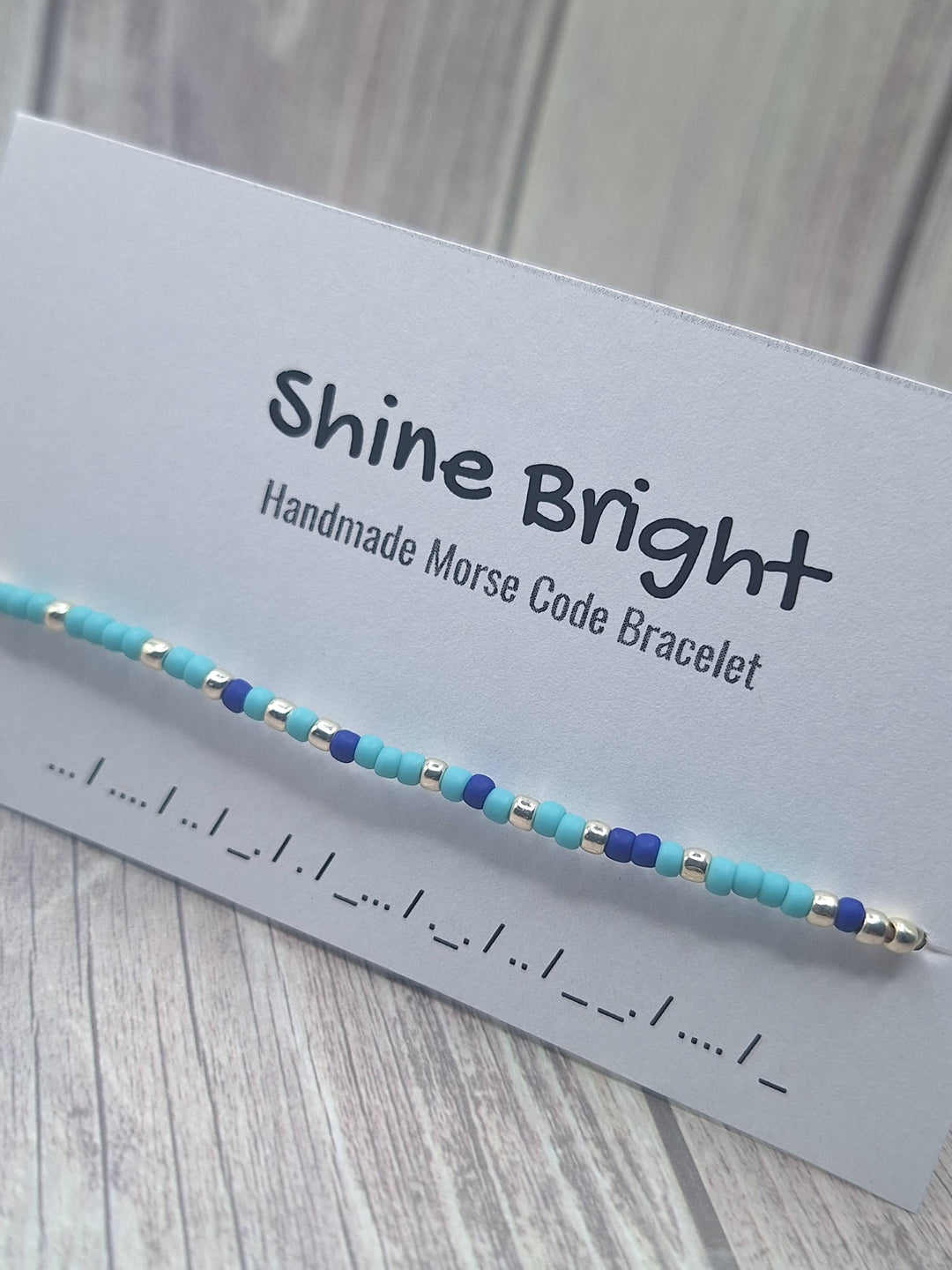 Shine Bright Morse Code Bracelet