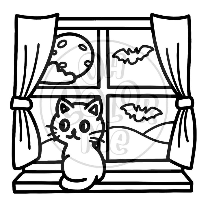 Halloween Spooky + Cozy Mini Colouring Book