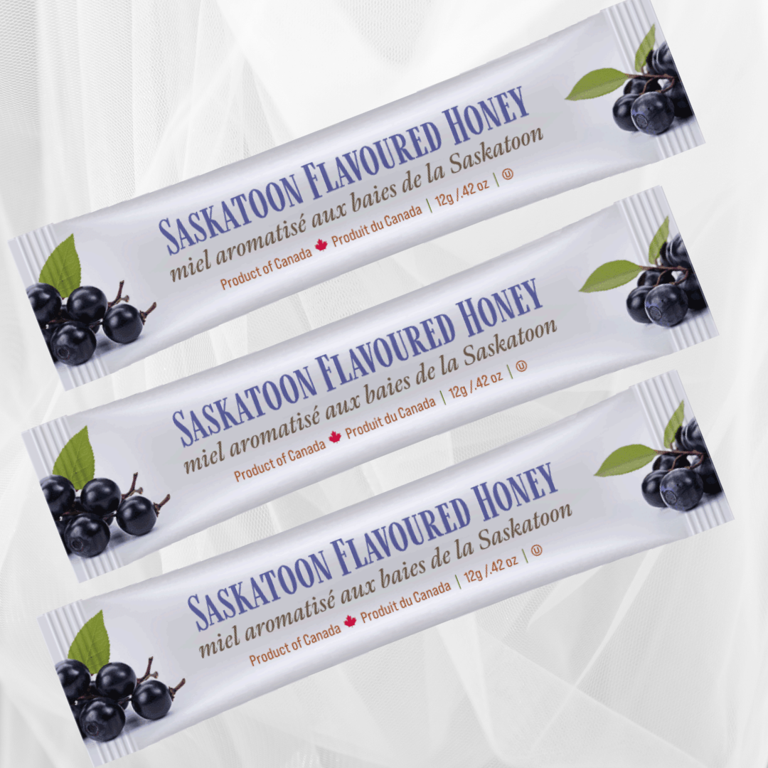 Saskatoon Berry Mini Squeeze Honey Pack