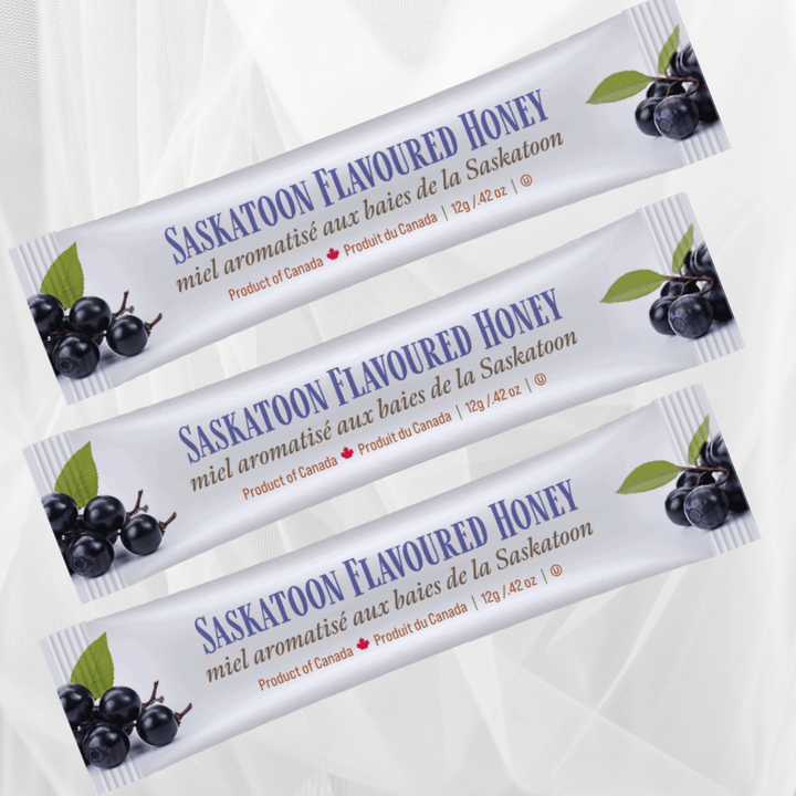 Saskatoon Berry Mini Squeeze Honey Pack