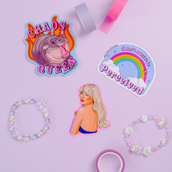 Chaos Queen Hippo Moo Deng Sticker