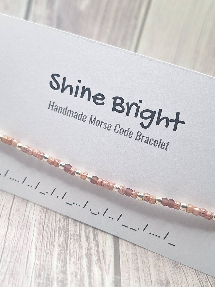Shine Bright Morse Code Bracelet