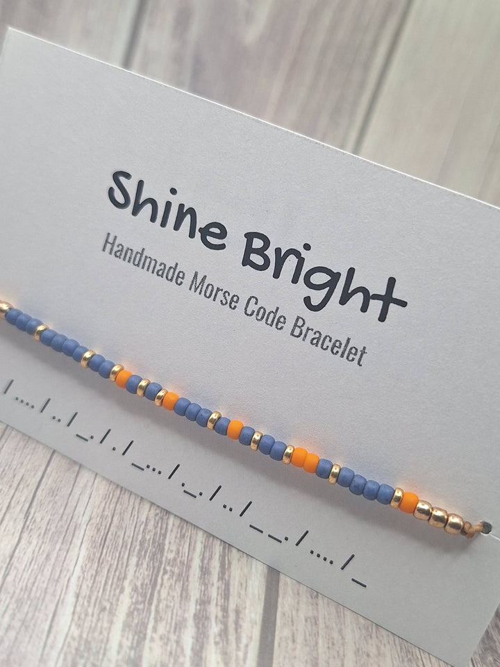 Shine Bright Morse Code Bracelet