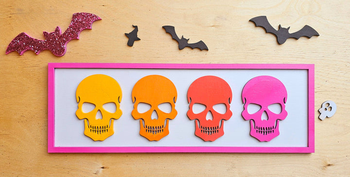 Retro Skulls Sign