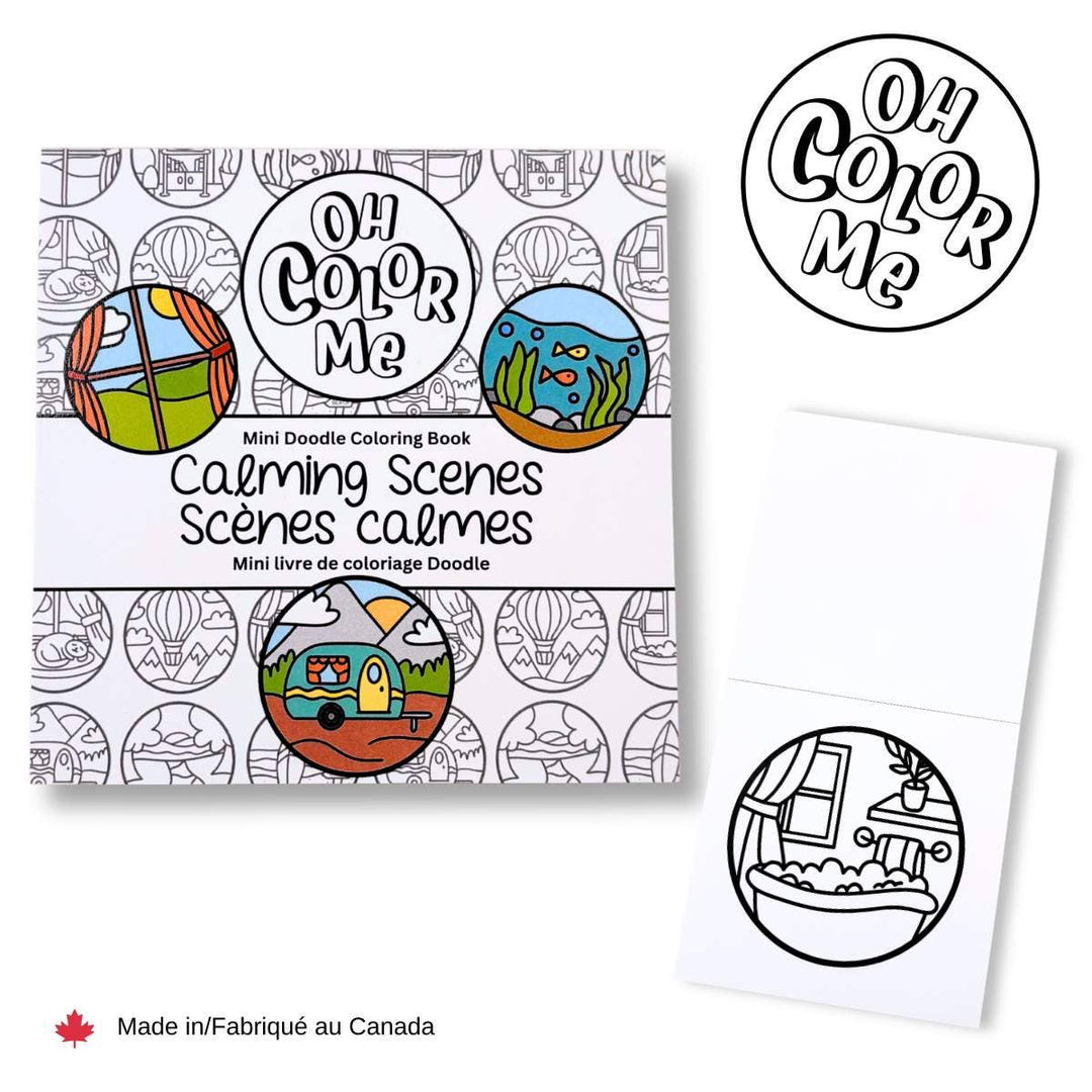 Calming Scenes Mini Colouing Book